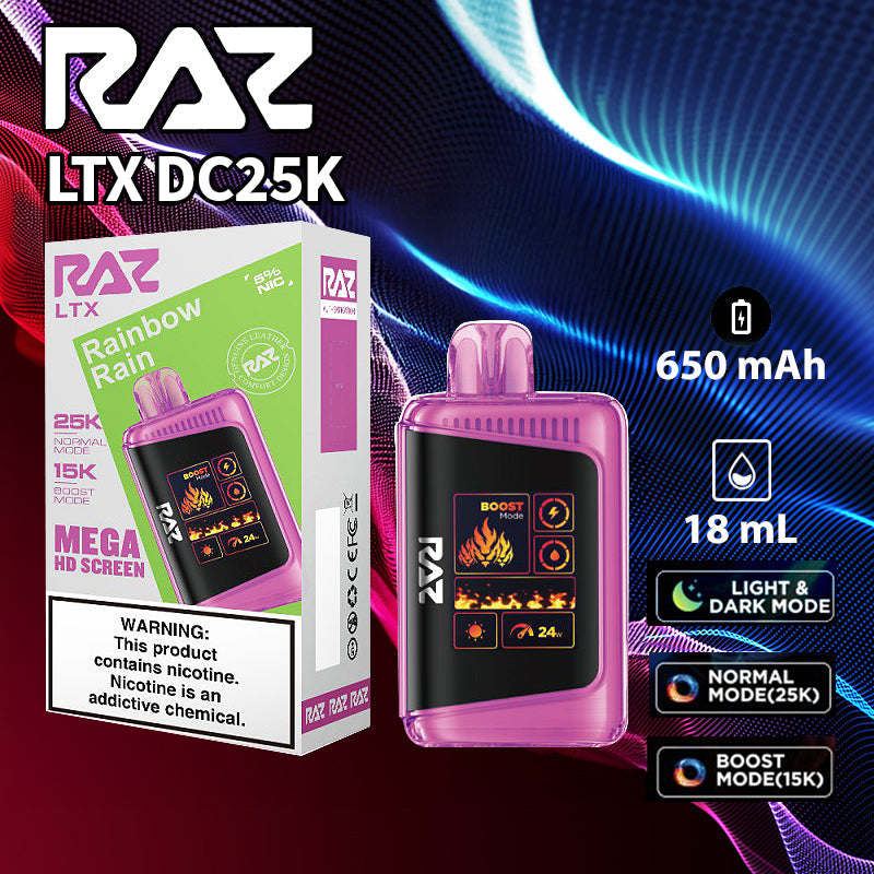 Raz LTX 25K |Vape central wholesale|disposable|wholesaler|rainbow rain