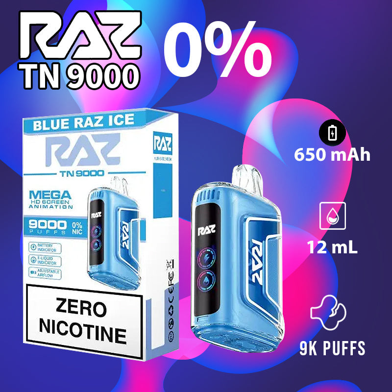 Raz tn9000|vape central wholesale|disposable|blue raz ice