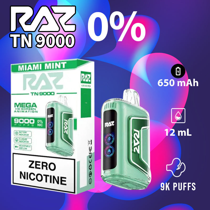 Raz tn9000|vape central wholesale|disposable|miami mint