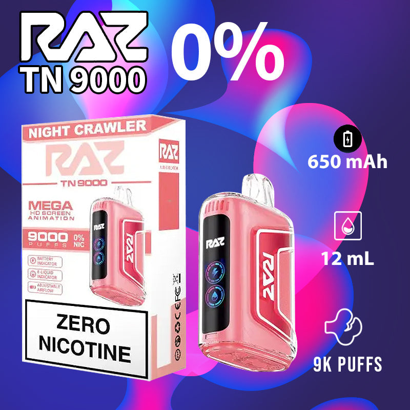 Raz tn9000|vape central wholesale|disposable|night crawler