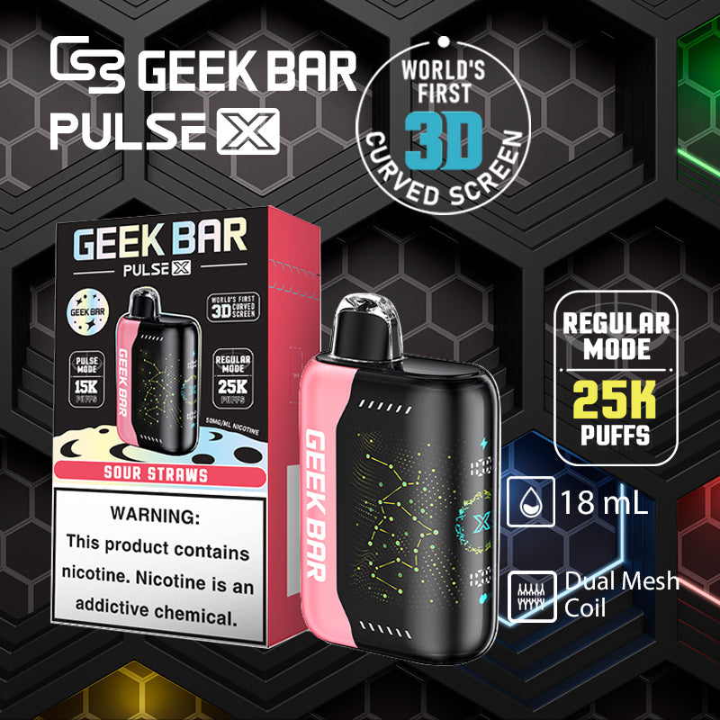 Geek bar pulse x 25k|vape central wholesale|disposable vape|Sour_Straws