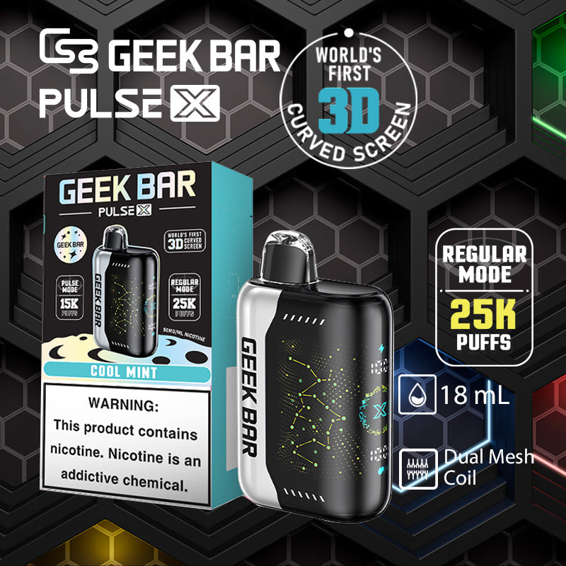Geek bar pulse x 25k|vape central wholesale|disposable vape|cool_mint