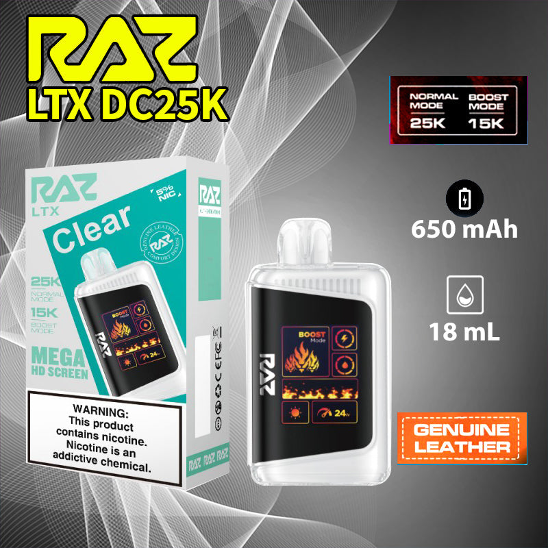 Raz LTX 25K |Vape central wholesale|disposable|wholesaler|clear