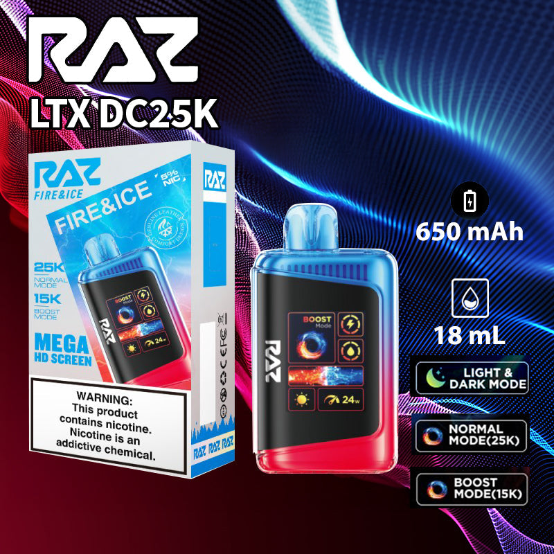 Raz LTX 25K |Vape central wholesale|disposable|wholesaler|fire& ice