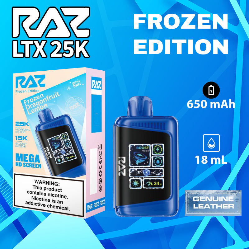 Raz LTX 25K |Vape central wholesale|disposable|wholesaler|frozen dragonfruit lemon