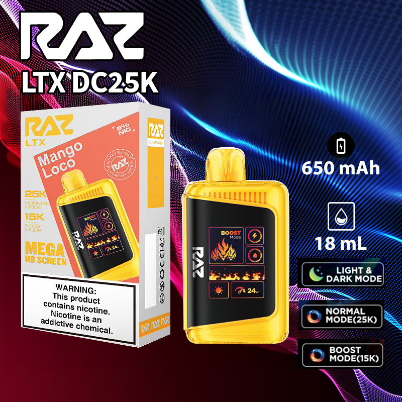 Raz LTX 25K |Vape central wholesale|disposable|wholesaler|mango loco