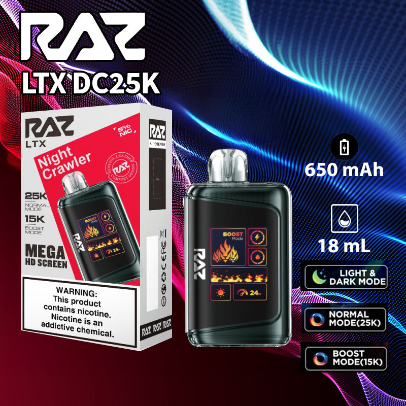 Raz LTX 25K |Vape central wholesale|disposable|wholesaler|night crawler