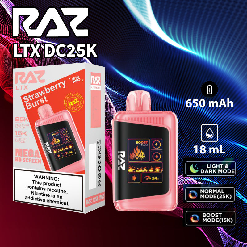 Raz LTX 25K |Vape central wholesale|disposable|wholesaler|strawberry burst