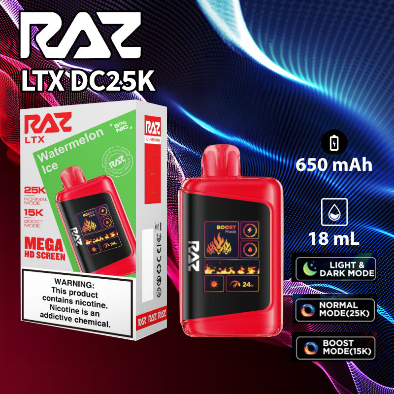Raz LTX 25K |Vape central wholesale|disposable|wholesaler|watermelon ice