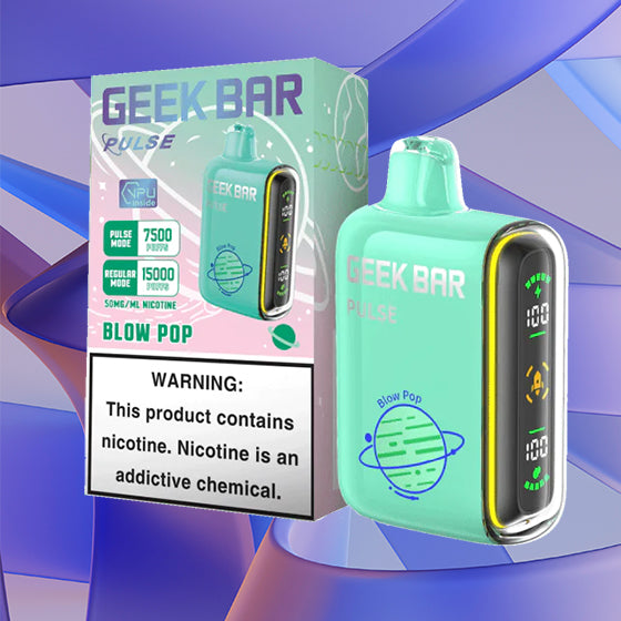 Geek Bar Pulse 15k| 5% Nicotine|Vape central wholesale|disposable|Geek Bar Pulse 15000|blow pop