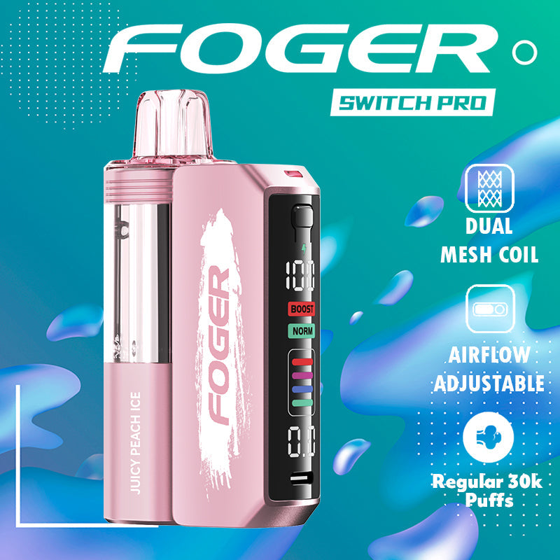 foger switch pro 30k|disposable vape|vape wholesale|vapes|disposables|Wholesaler|JUICY PEACH ICE
