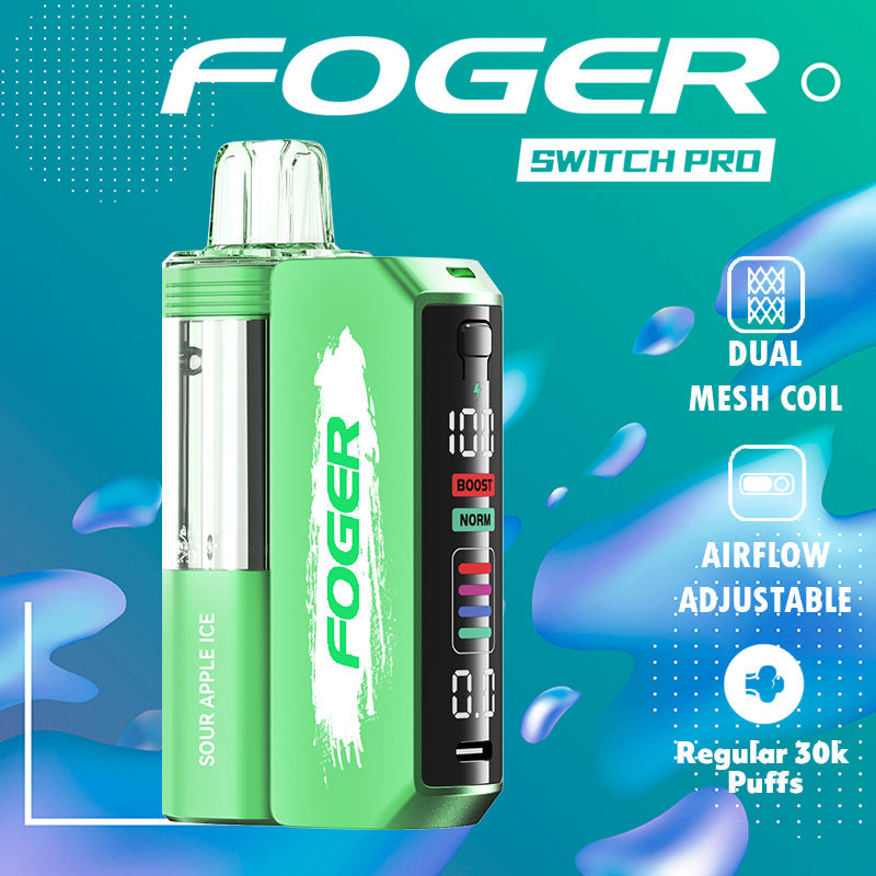 foger switch pro 30k|disposable vape|vape wholesale|vapes|disposables|Wholesaler|SOUR APPLE ICE