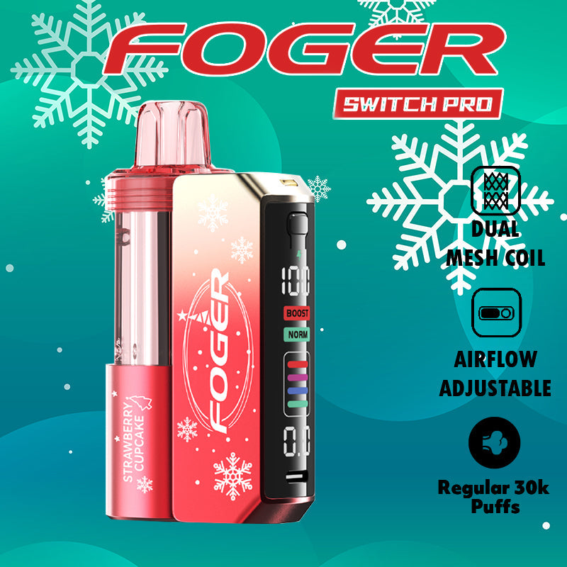 foger switch pro 30k|disposable vape|vape wholesale|vapes|disposables|Wholesaler| STRAWBERRY CUPCAKE|CHRISTMAS EDITION