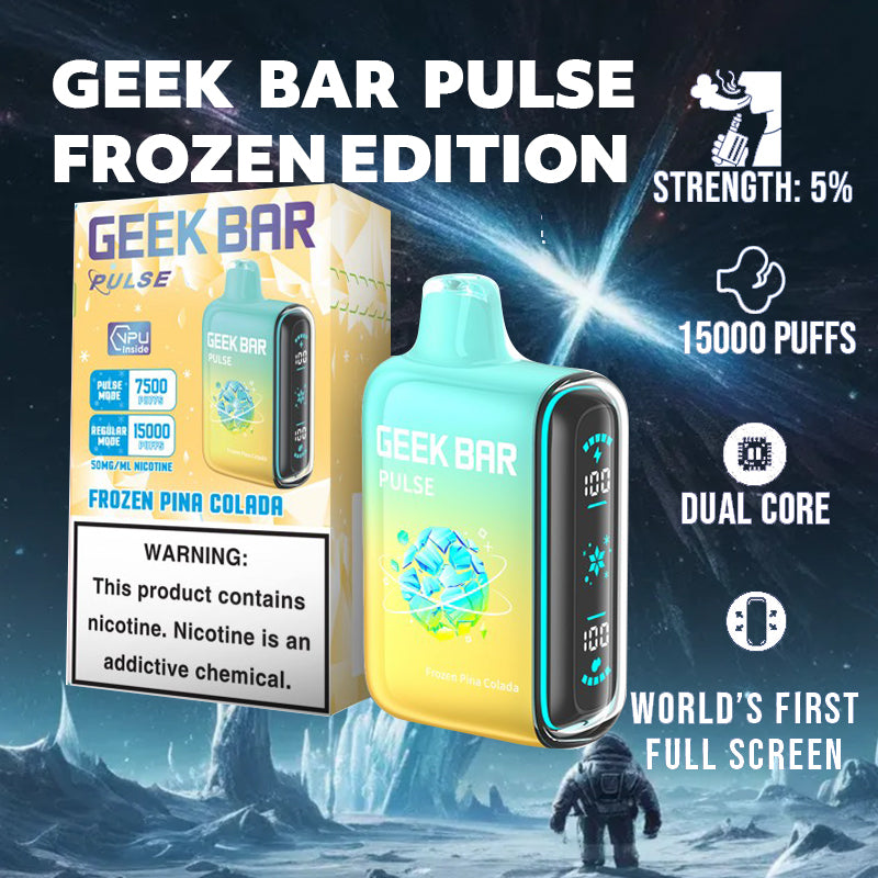 Geek bar Pulse Frozen Edition|Vape central wholesale|Disposable|geek bar pulse 15k|geek bar pulse 15000|frozen pina colada