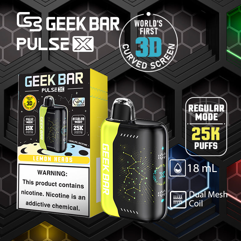 Geek bar pulse x 25k|vape central wholesale|disposable vape|Lemon heads